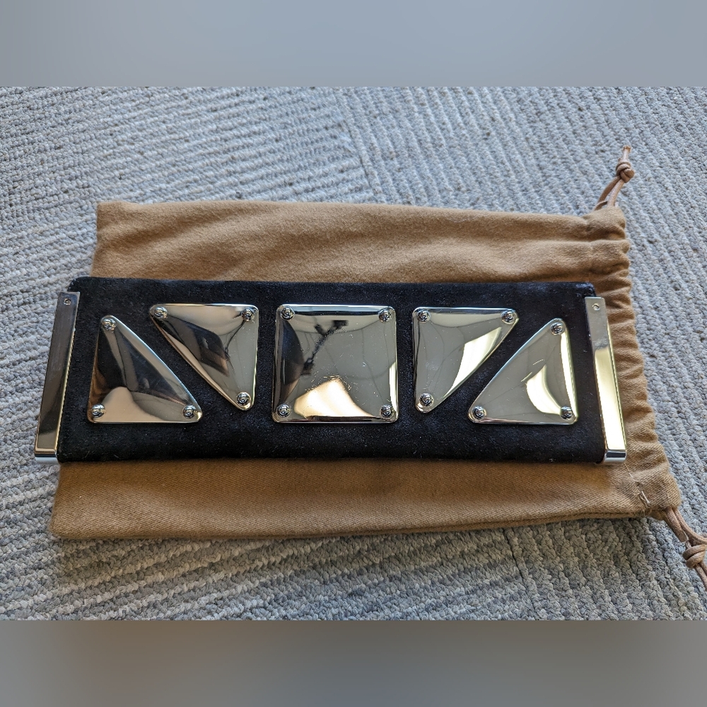 Gucci suede clutch
